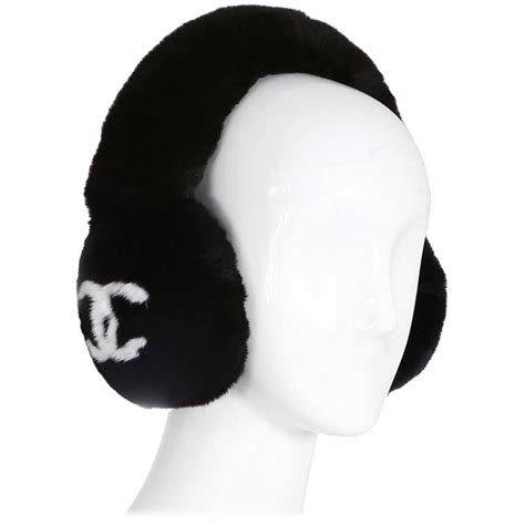 chanel fur ear cc logo|Chanel headbands.